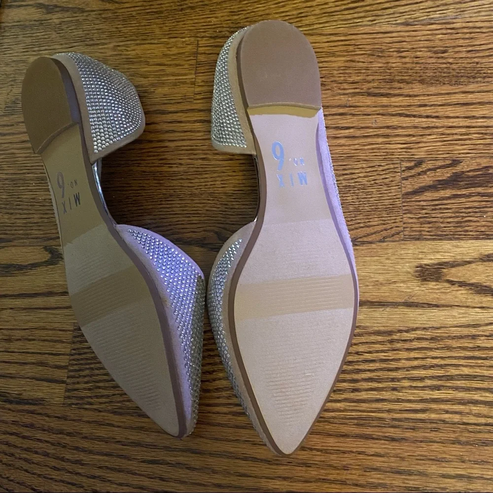 Mix No. 6 Rhinestone Pointy Toe Flat - Picture 3 of 4